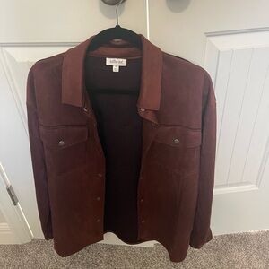 Brand new Brown suede light weight jacket-runs a little big